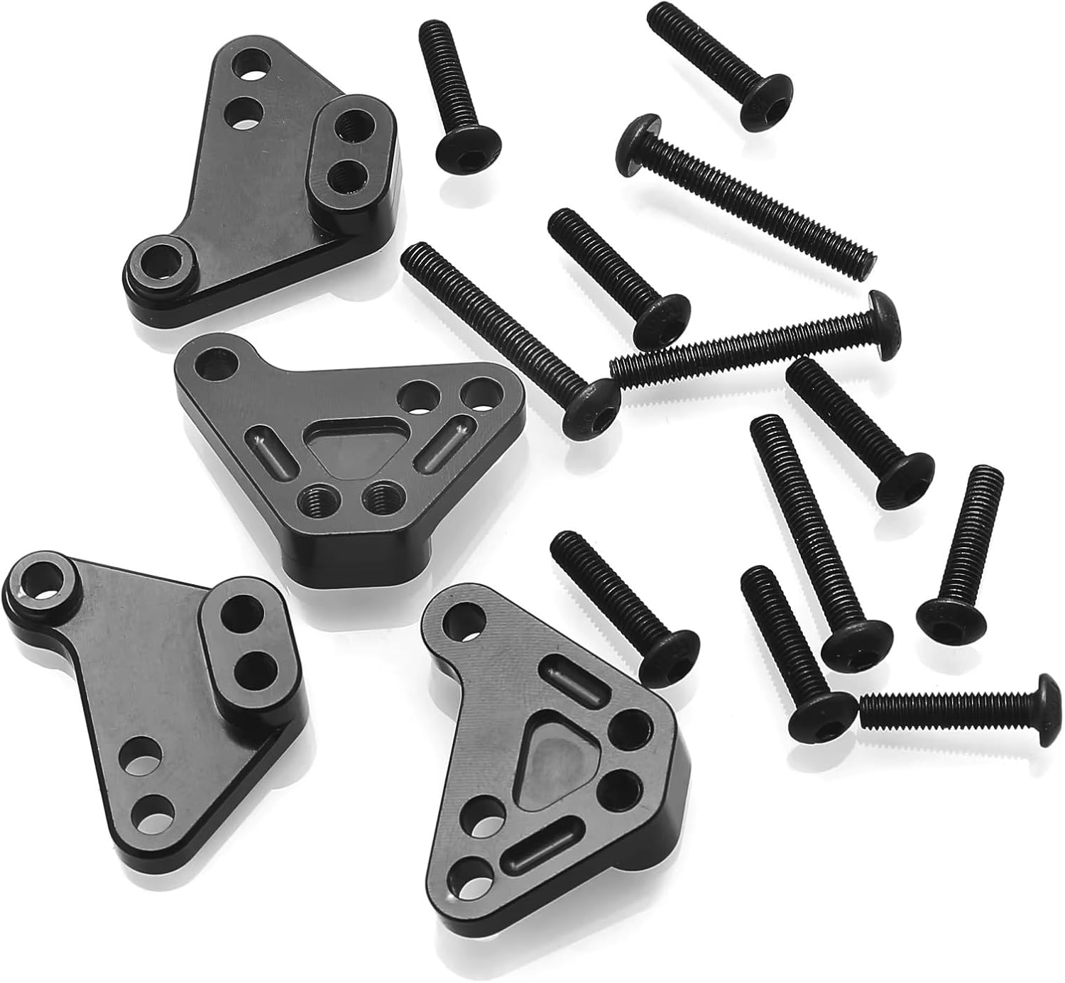 For Traxxas For Maxx For WideMaxx For Small X 1/10 4Pcs Front & Rear Heighten Shock Mount RC Crawler Car Parts Accessories Replacement Repair RC Car Upgrade Part