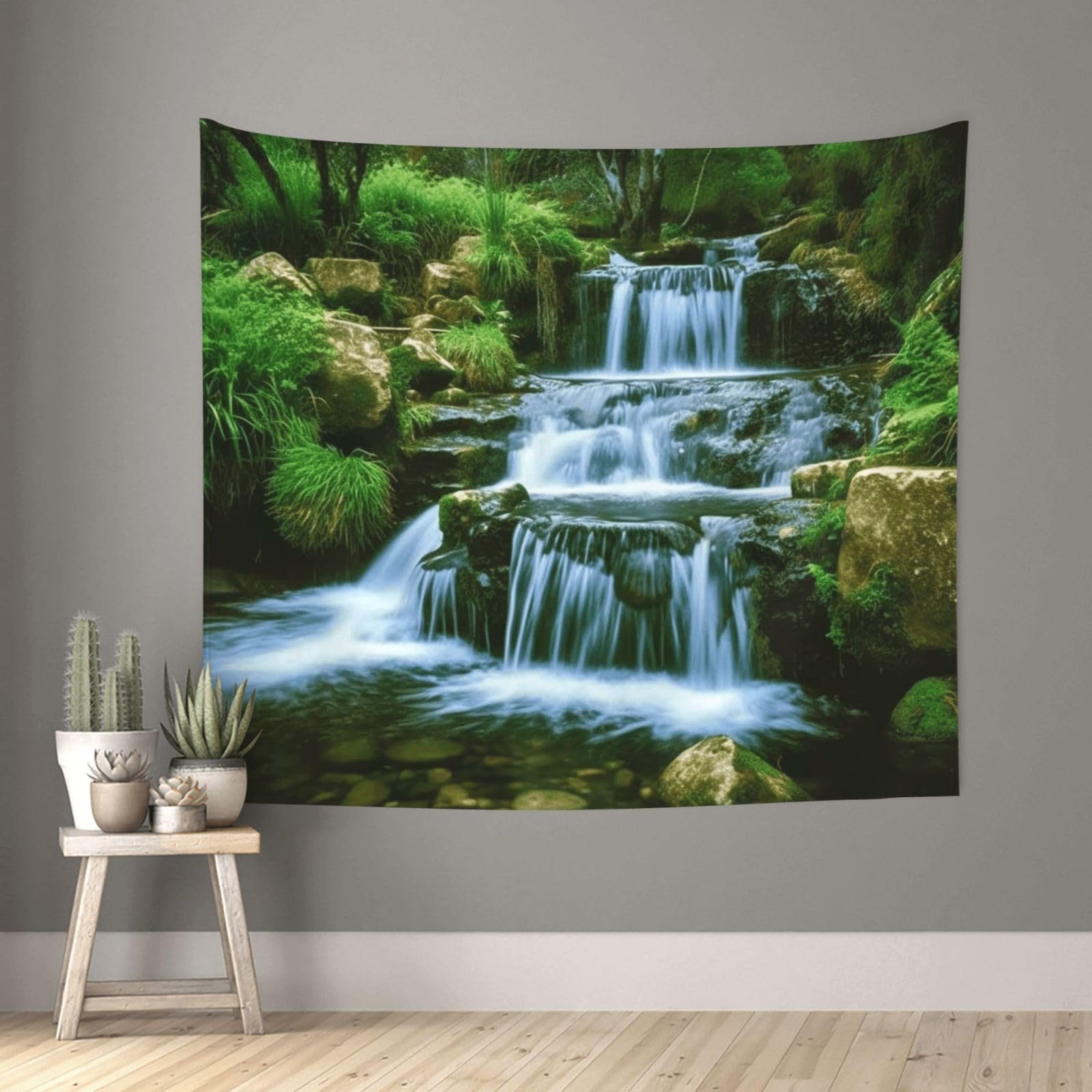 FodPand Waterfall Flowing Down Tapestry for Bedroom Aesthetic, Wall Hanging Tapestries Art Decor Backdrop Wall Tapestry for Dorm Living Room Funny Poster Party Banner Background 51" X 60"