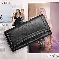 Vista 60 de Aphison - Cartera larga de cuero suave RFID para mujer, con caja de regalo