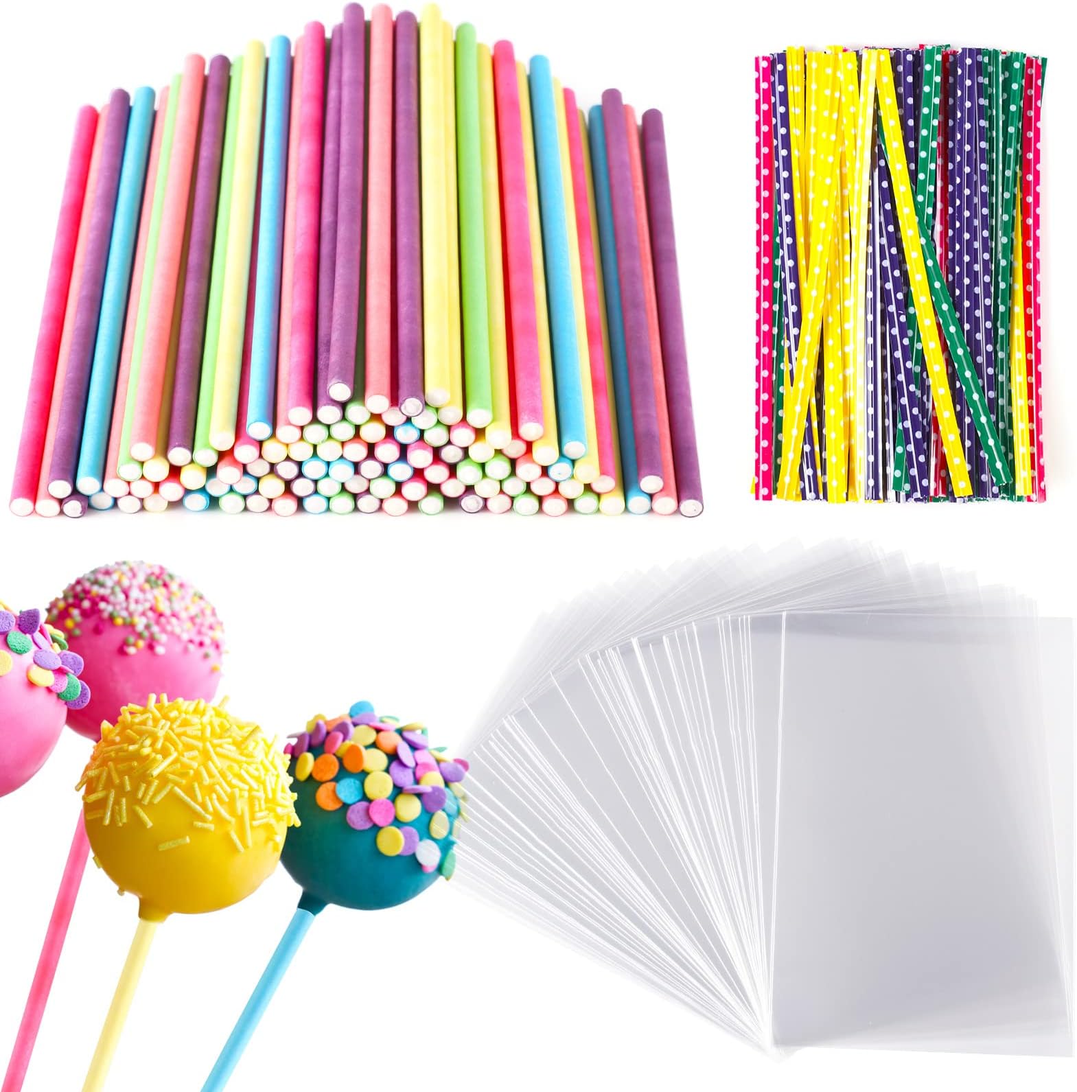 UGBO Batonnet Pop Cake Baton Sucette Pop Cake Sac de Bonbons 100 ...