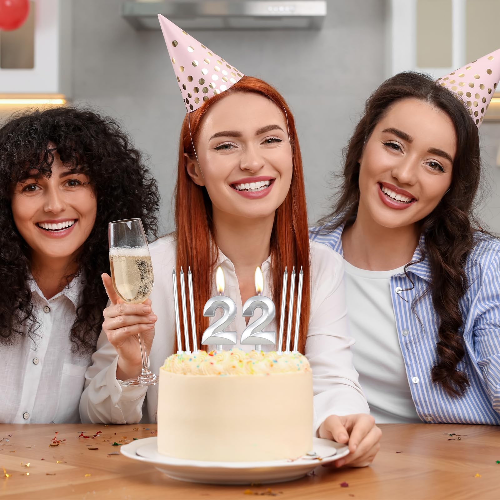 Dvkptbk Bougies D'Anniversaire 0-9, Bougies à Thème Neige, Décorations De Gâteau Blanches Et Bleues Pour Adultes, Fournitures De Fête D'Anniversaire, Mariage, Anniversaire (5