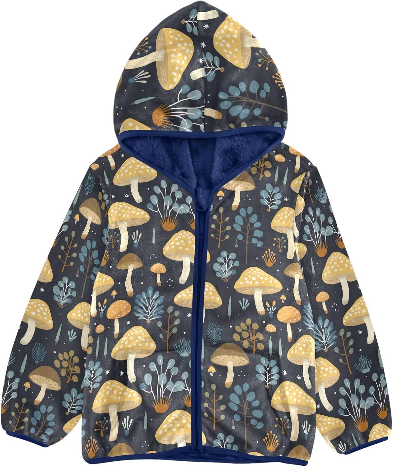 Boys Fleece Coat,Children's Zip-Up Hoodie Jacket,Baby Warm Fashion Outerwear 3-10T