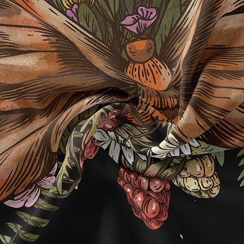 Miniatura 5 de Tapiz bohemio de polilla de hongos para niñas, estético, vintage, mariposa, plantas botánicas, tapices de arte para colgar en la pared para