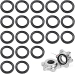 20 Remplacement de la rondelle en caoutchouc pour les colliers Dumbbell 25mm x 35mm x 3mm 1" Halte O-Rings sans spinning pour Barbell 25mm Poignées d'écrous à vis tournantes Barre réglables
