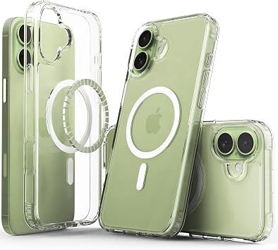 iPhone 17 Case, IDYStar Compatible MagSafe Crystal Clear Anti-Yellow Shockproof Heavy Duty Protective Slim Fit Phone Cover for iPhone 17 6.3 inch, Clear
