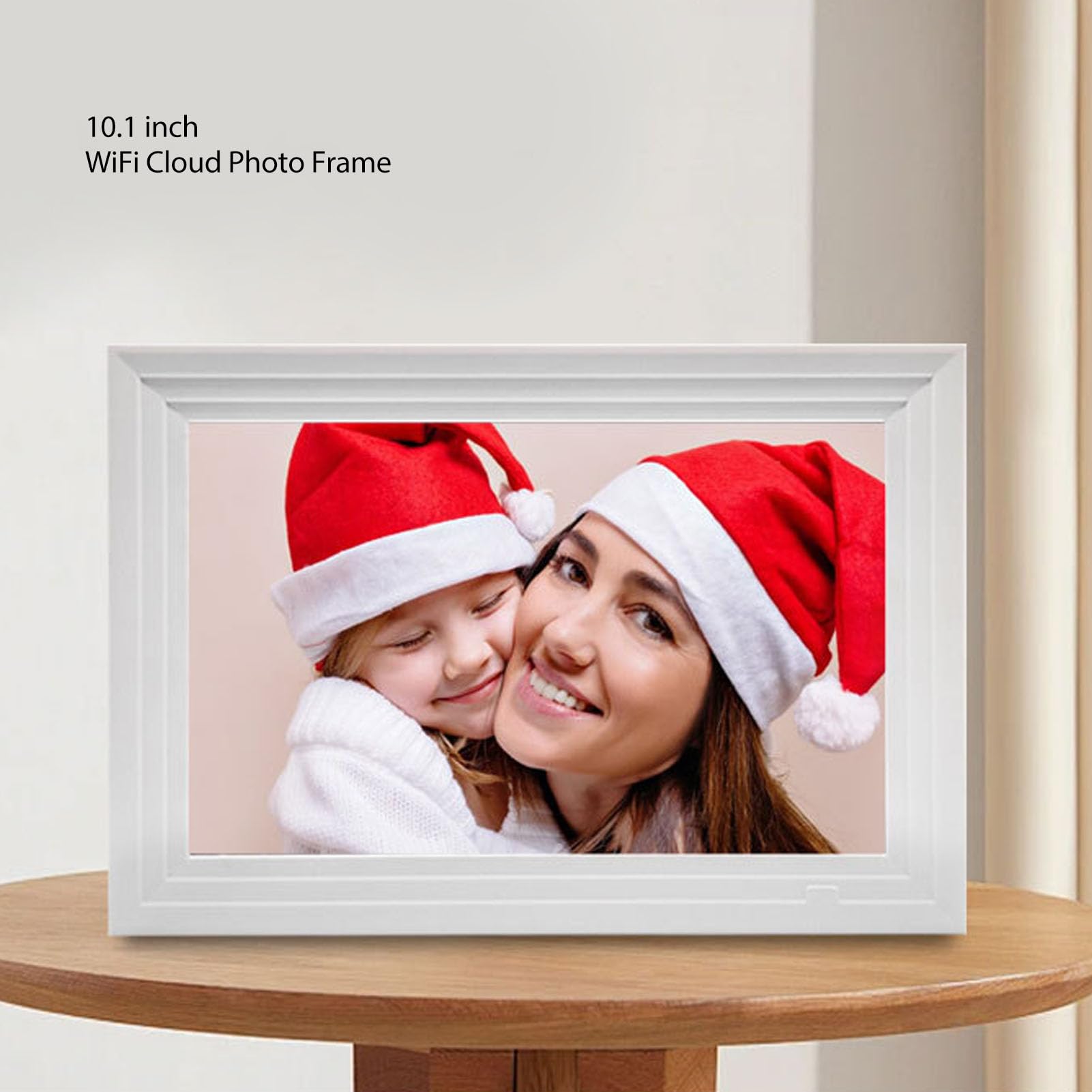 Cadre Photo Numérique 10,1 Pouces, écran Tactile HD 1280 X 800, Cadre Photo WiFi à Rotation Automatique avec Lecture de Musique Vidéo pour Application Frameo