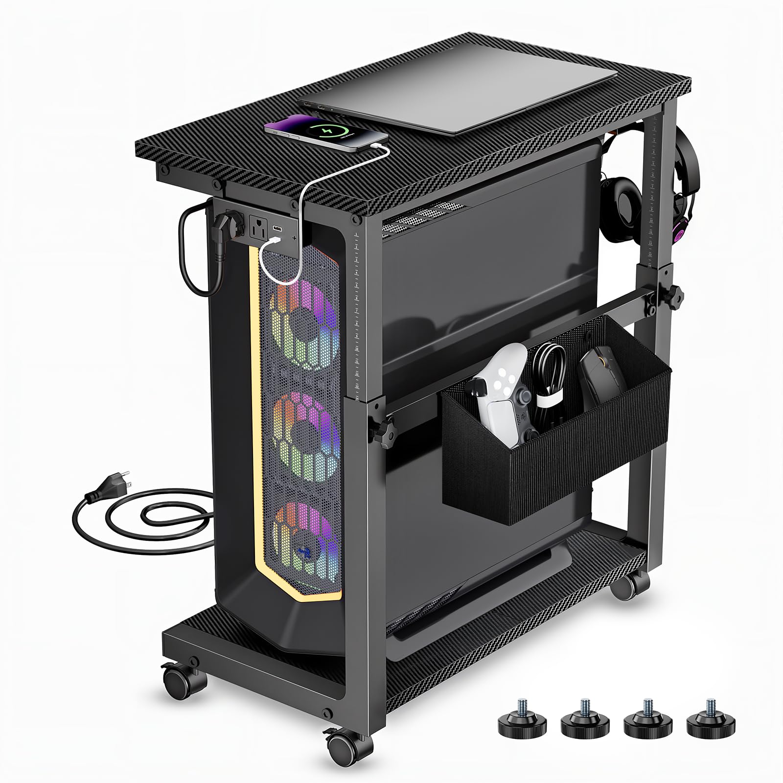 Sedegn Verstellbarer Computer-Turmständer - 46-80 cm - für einfachen