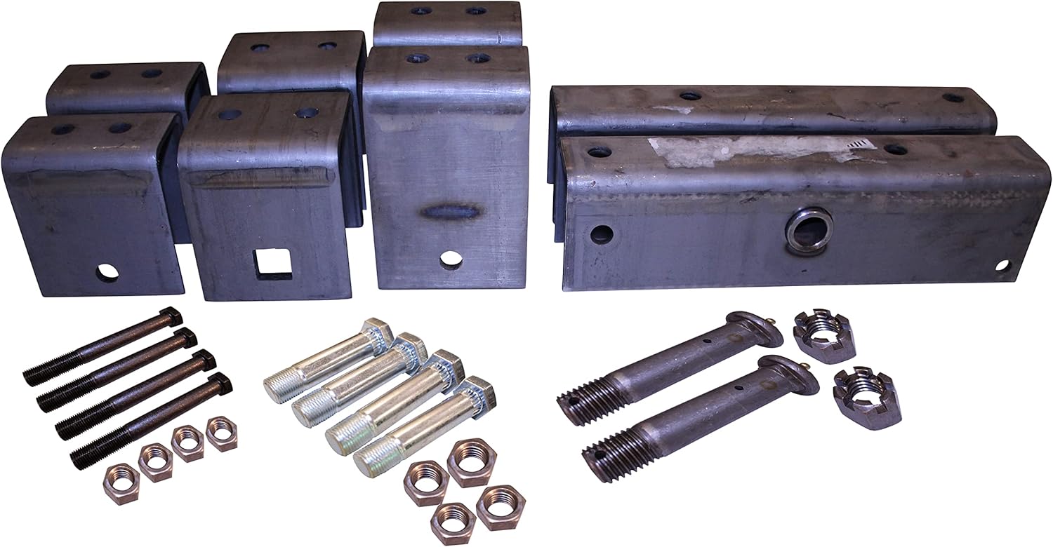 Trailer 3.5K-8K Axle and Spring Attaching Hanger Kit for 2" Wide Slipper Springs Heavy Duty