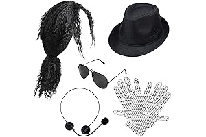 80's Pop Rockstar Dance Costume Accessories Kit for Women