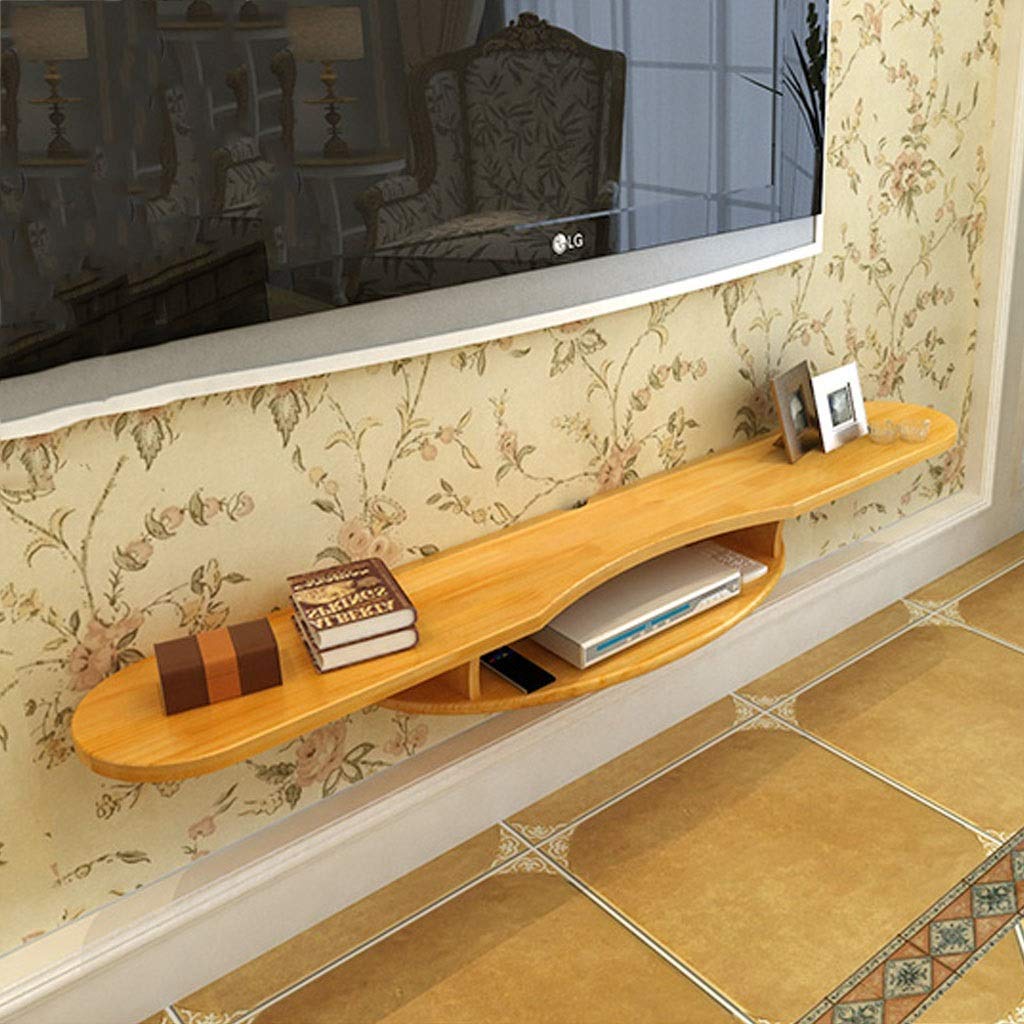 HANFCB Floating Tv Unit Tv Cabinet Floating shelf Modern Wall Mounted Floating TV Shelf TV Console Home Media Entertainment Storage Shelf TV Stand TV Cabinet Sky Box Set Top Box Game Console