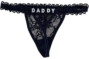 Custom Thong with Your Special Word: "Daddy"