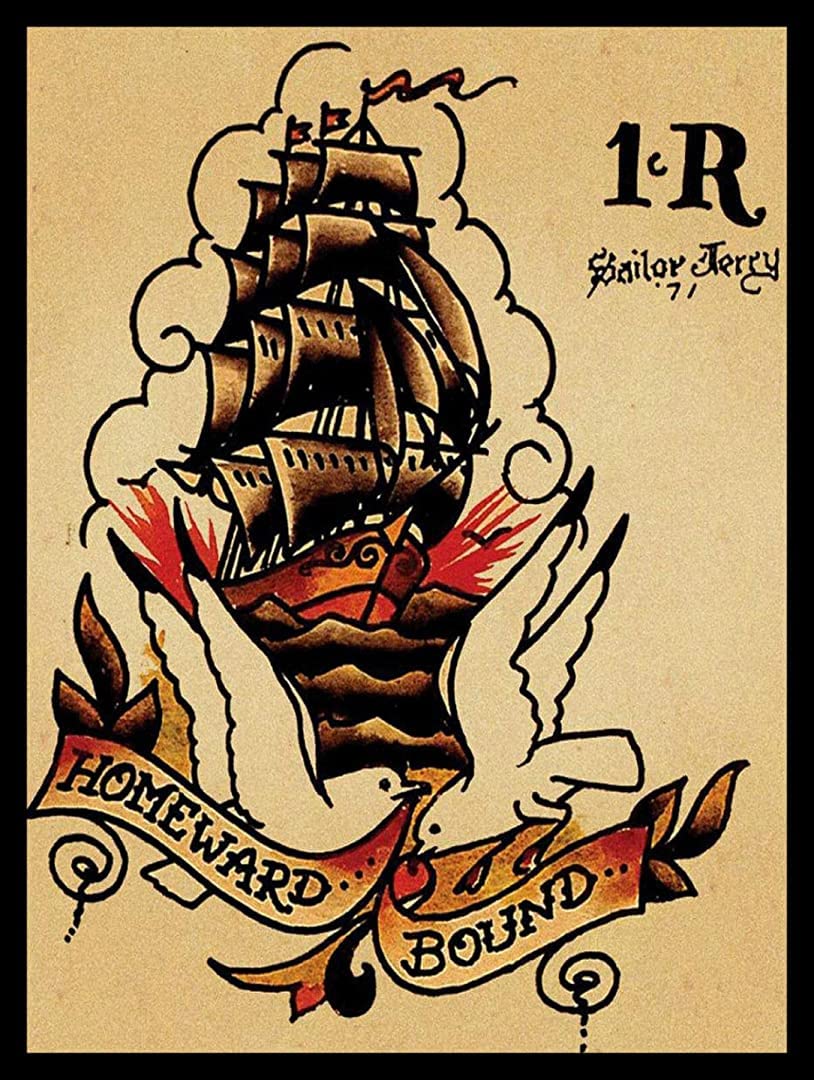 Krouterebs New Tin Sign Sailor Jerry Rum Metal Tin Sign Rustic Wall Decor Suitable for Home and Kitchen Bar Man Cave Cafe Garage Wall Decor Retro Vintage 12x8 Inch