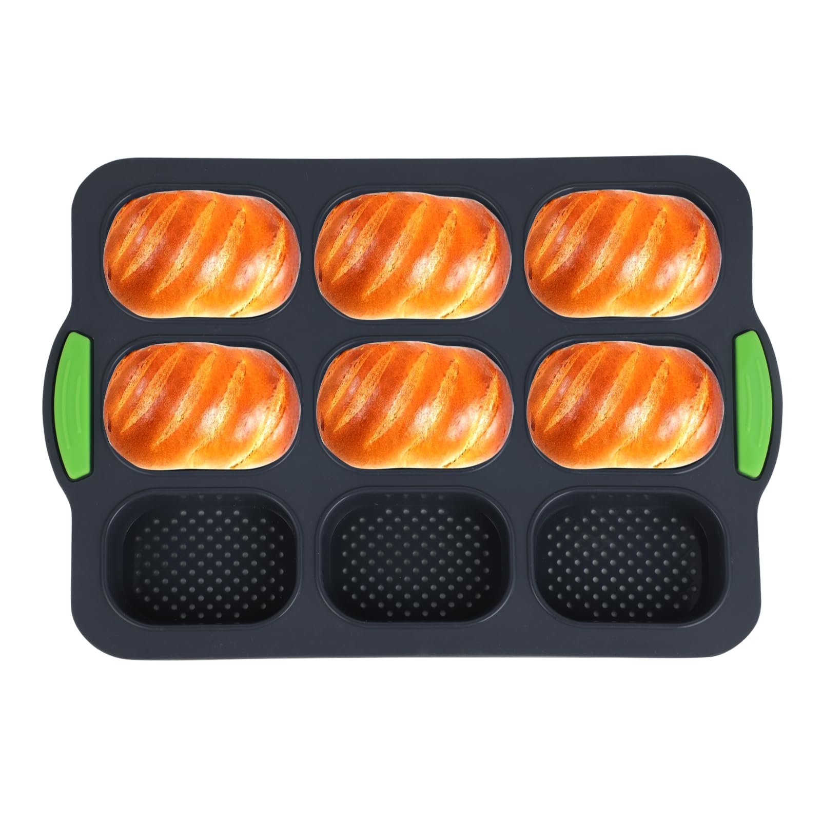 Stampo Baguette In Silicone - 9 Scomparti Per Pane, Panini E Hot Dog