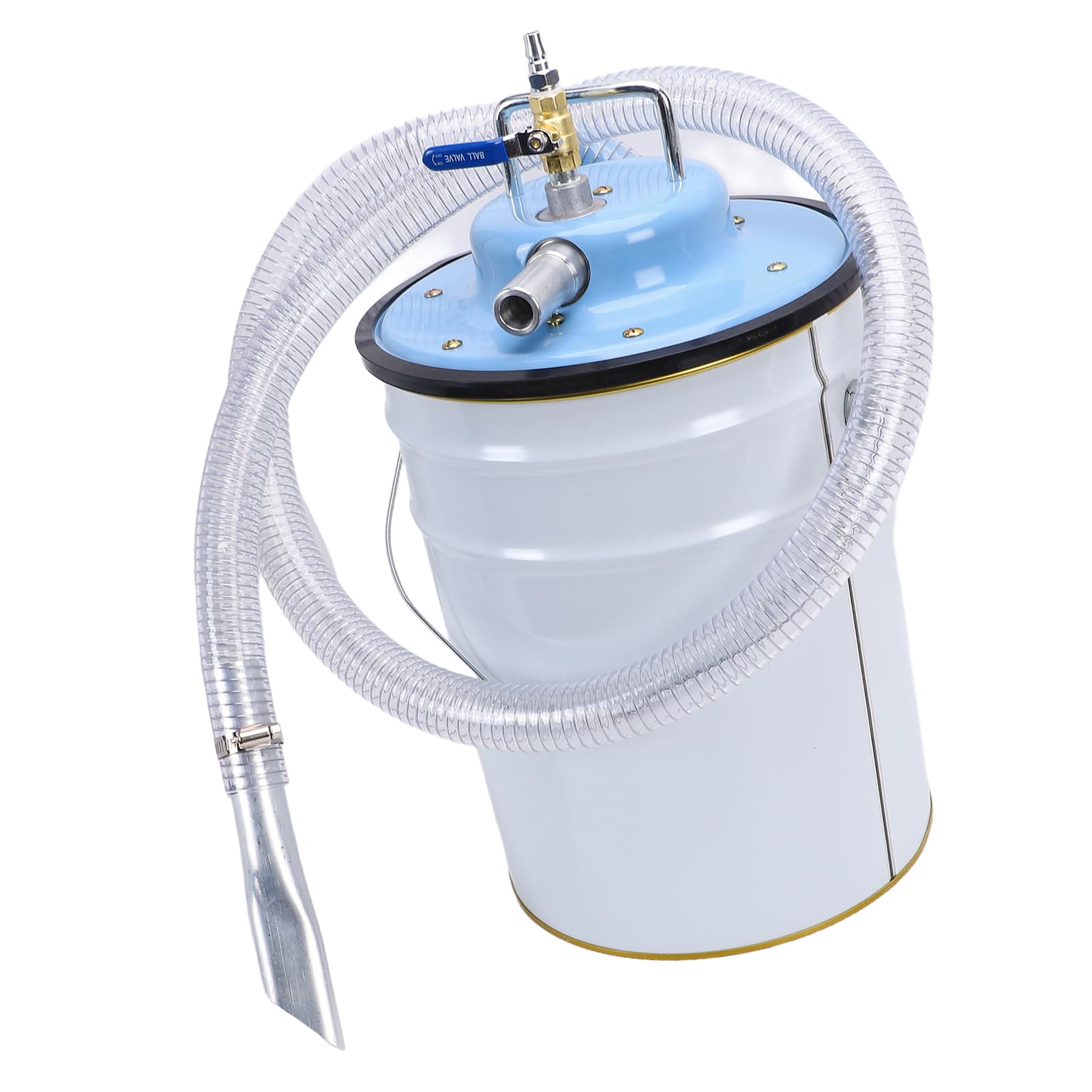 Aspiradora Industrial Neumática Aspiradora en Seco y Húmedo de Acero Inoxidable 20L con Aire Comprimido 0,63 MPa No Se Necesita Electricidad para el Piso de la Fábrica del Taller del Automóvil