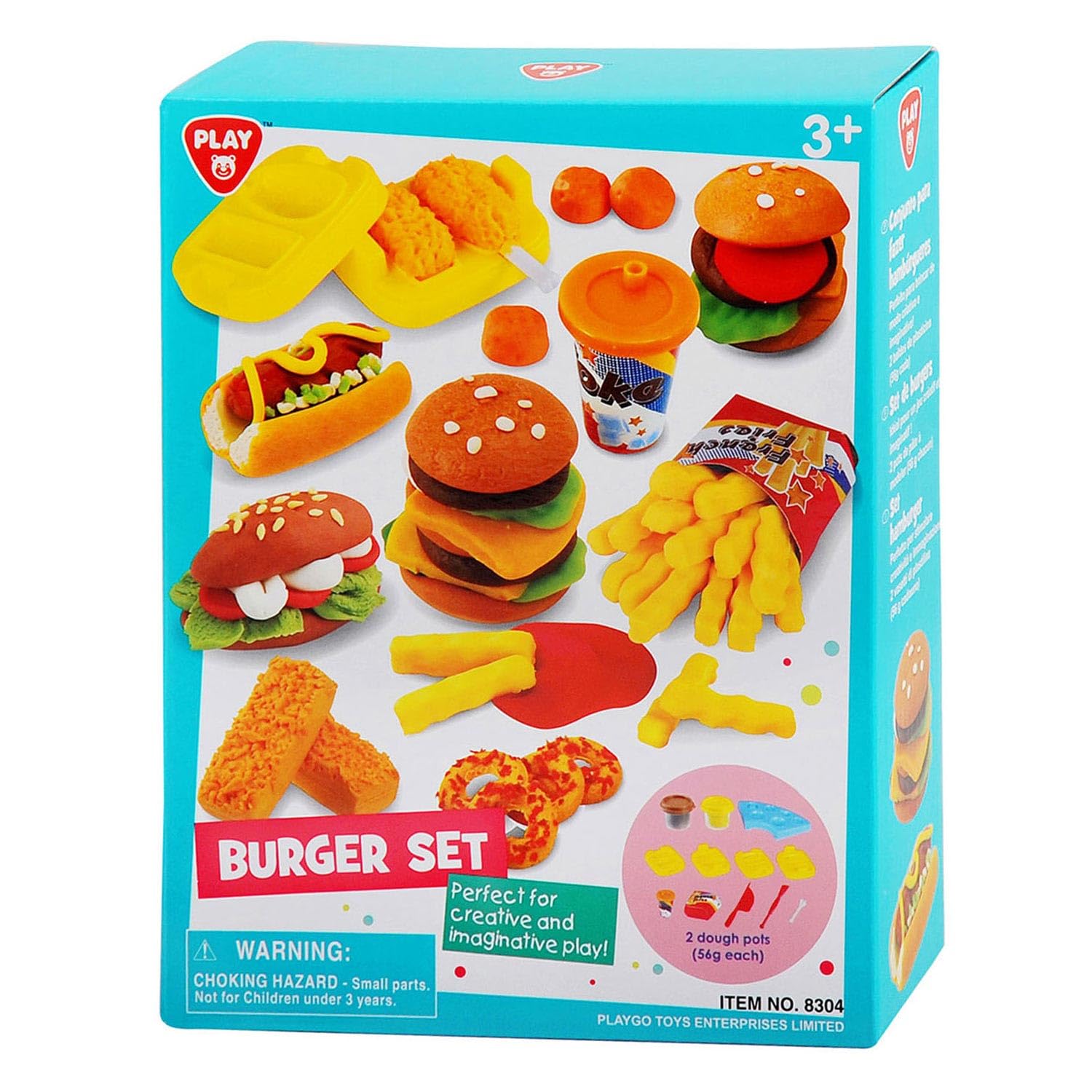 PlayGoClay Set Burger