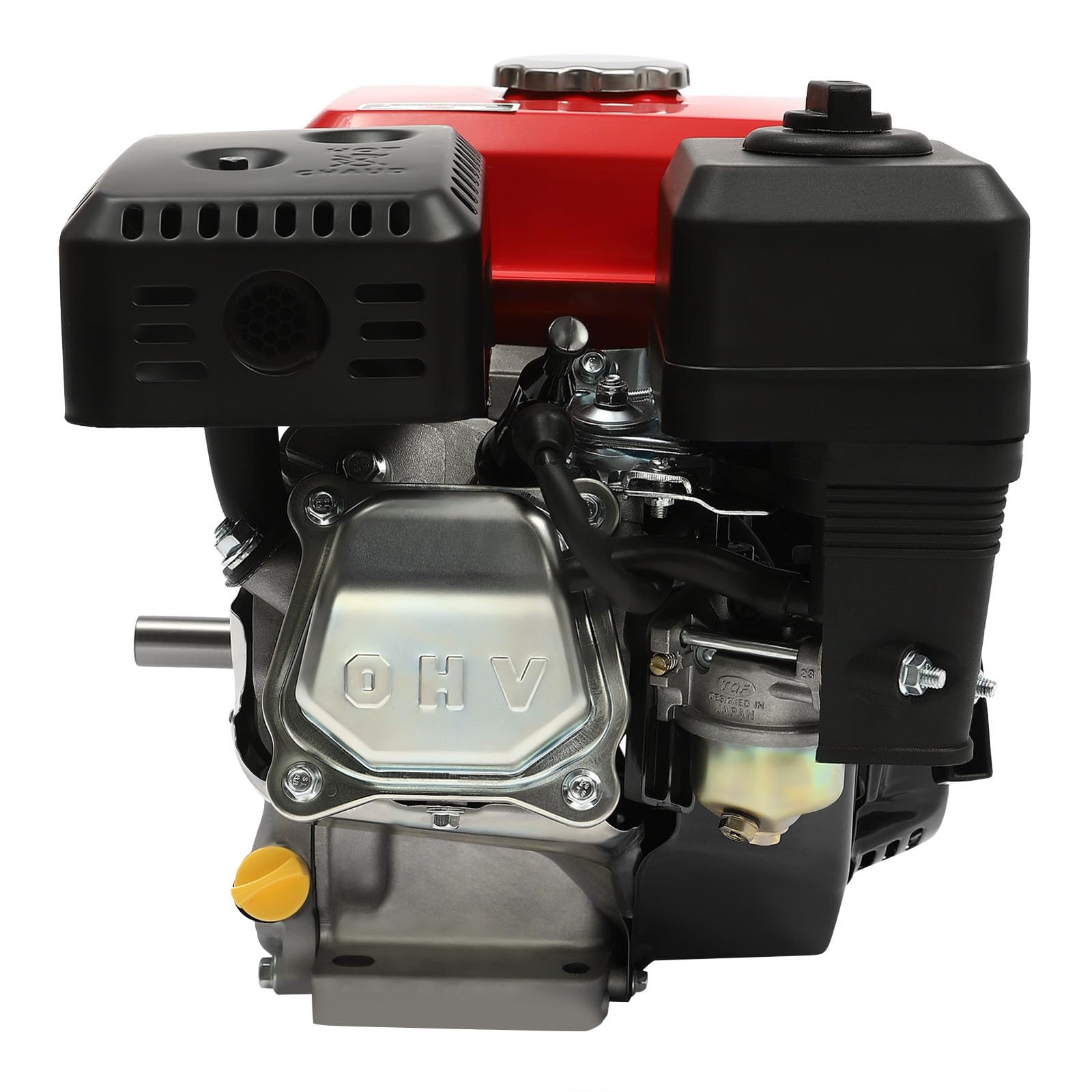Motor de gasolina de 4 tiempos 7,5 CV 4kW motor de un solo cilindro 212cc 3600 rpm refrigerado por aire motor estacionario generador de energía para pulidoras, granadoras, bombas de agua y más