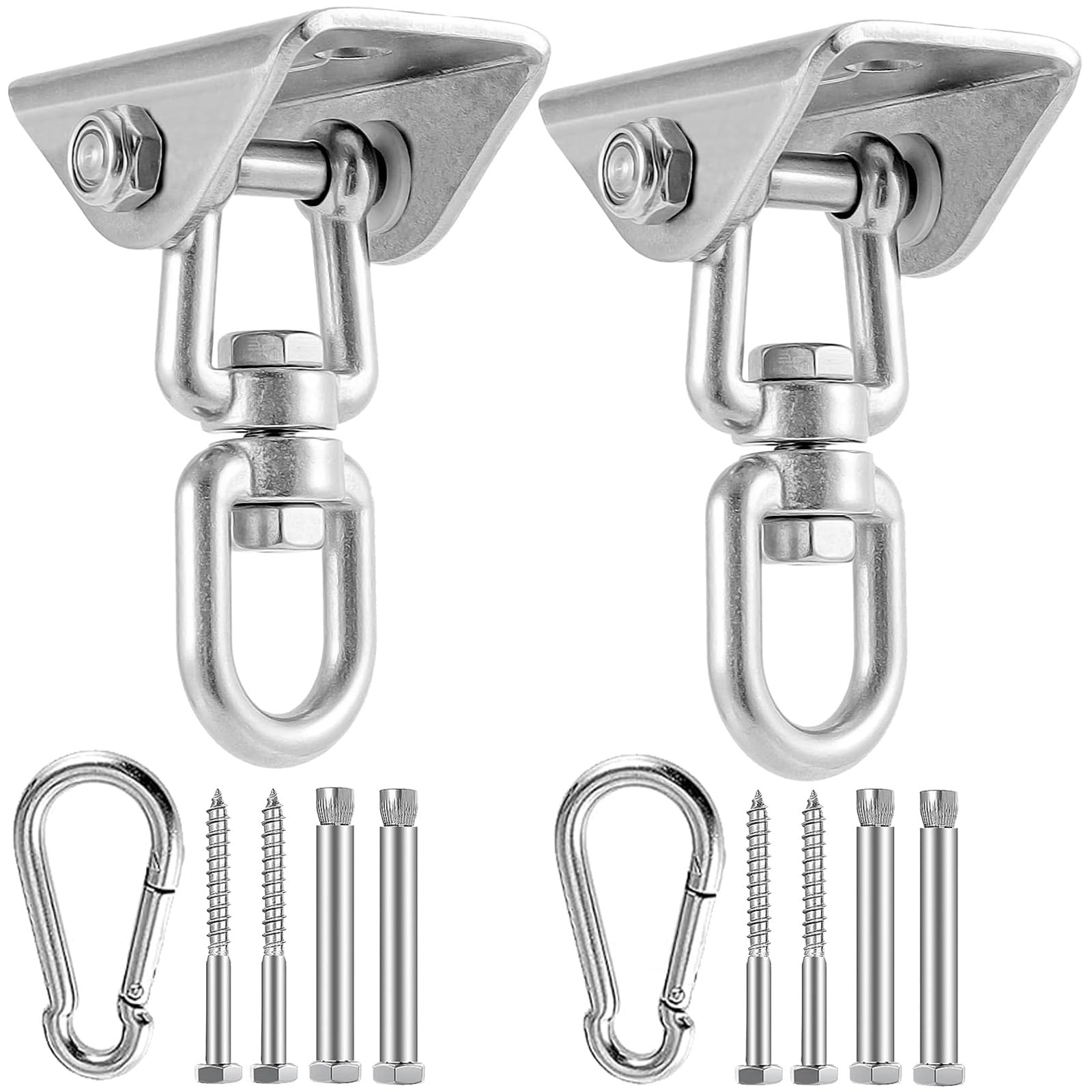 Gancio Soffitto LUZOON 450kg - Girevole 360° Per Sacchi Boxe, Altalene, Amache E Sedie Sospese - Foto 4