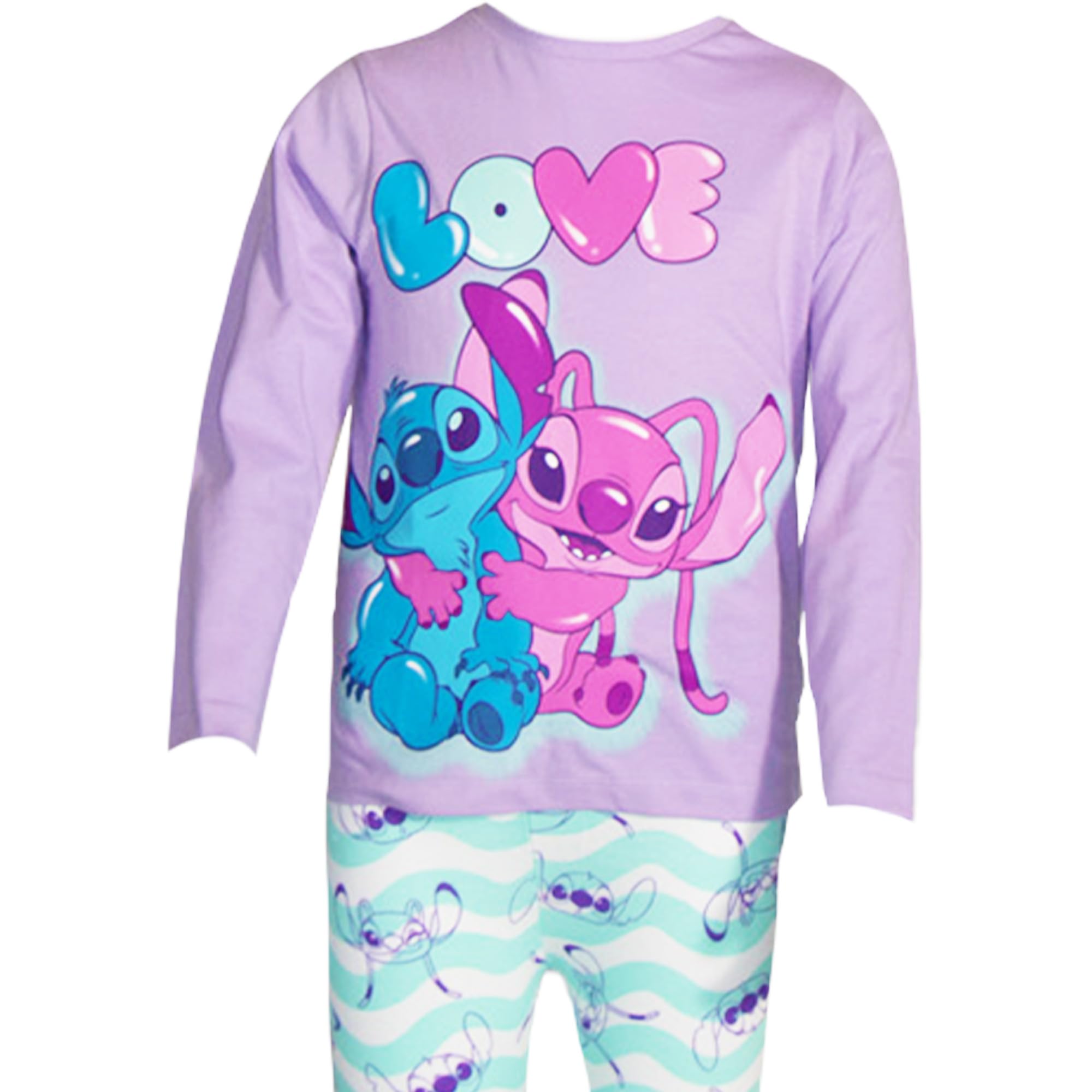 Disney Stitch - Conjunto de pijama para niños, tallas de 13 a 14 años, Diseño de puntada, 13-14 años