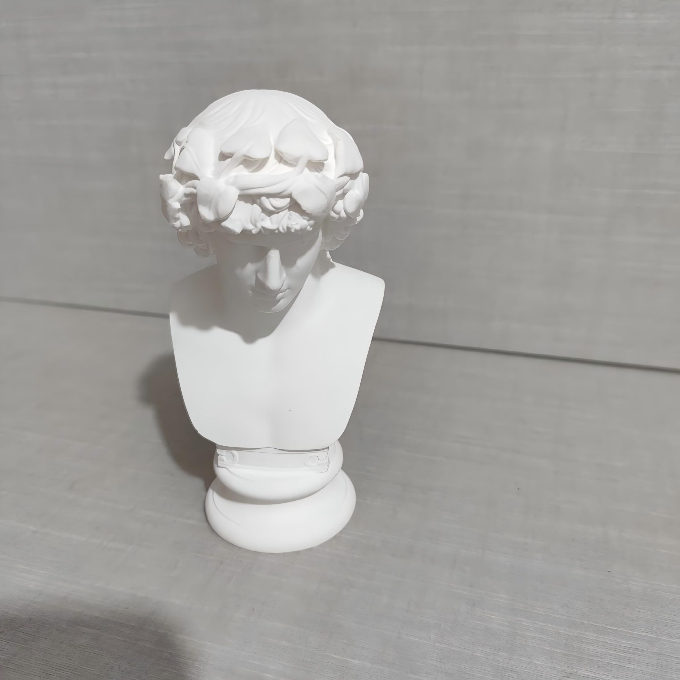 Dytartzx White Classical Bust Sculpture Statue – Art Decor Figurine, Small Greek Style Plaster Bust For Home Shelf Desk, 5 Inch Decorative Ornament Gift