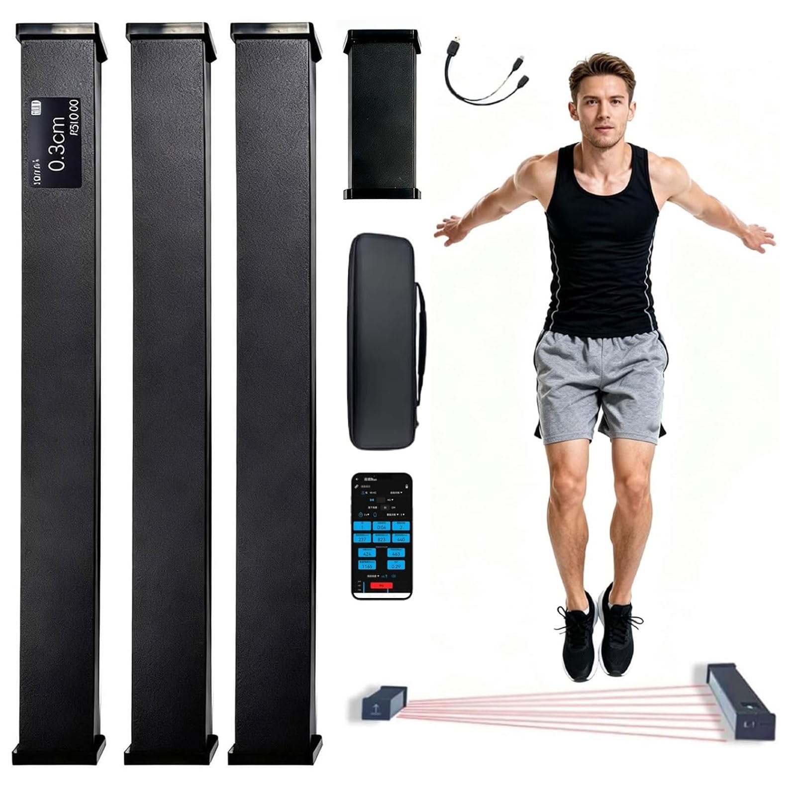 Appareil de mesure de saut vertical temps de contact au sol force RSI - 8