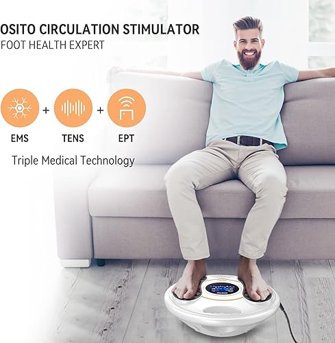 Miniatura 2 de OSITO Masajeador de pies EMS para neuropatía (FSAHAS elegible), estimulador de circulación de músculos nerviosos para pies y piernas - Máquina