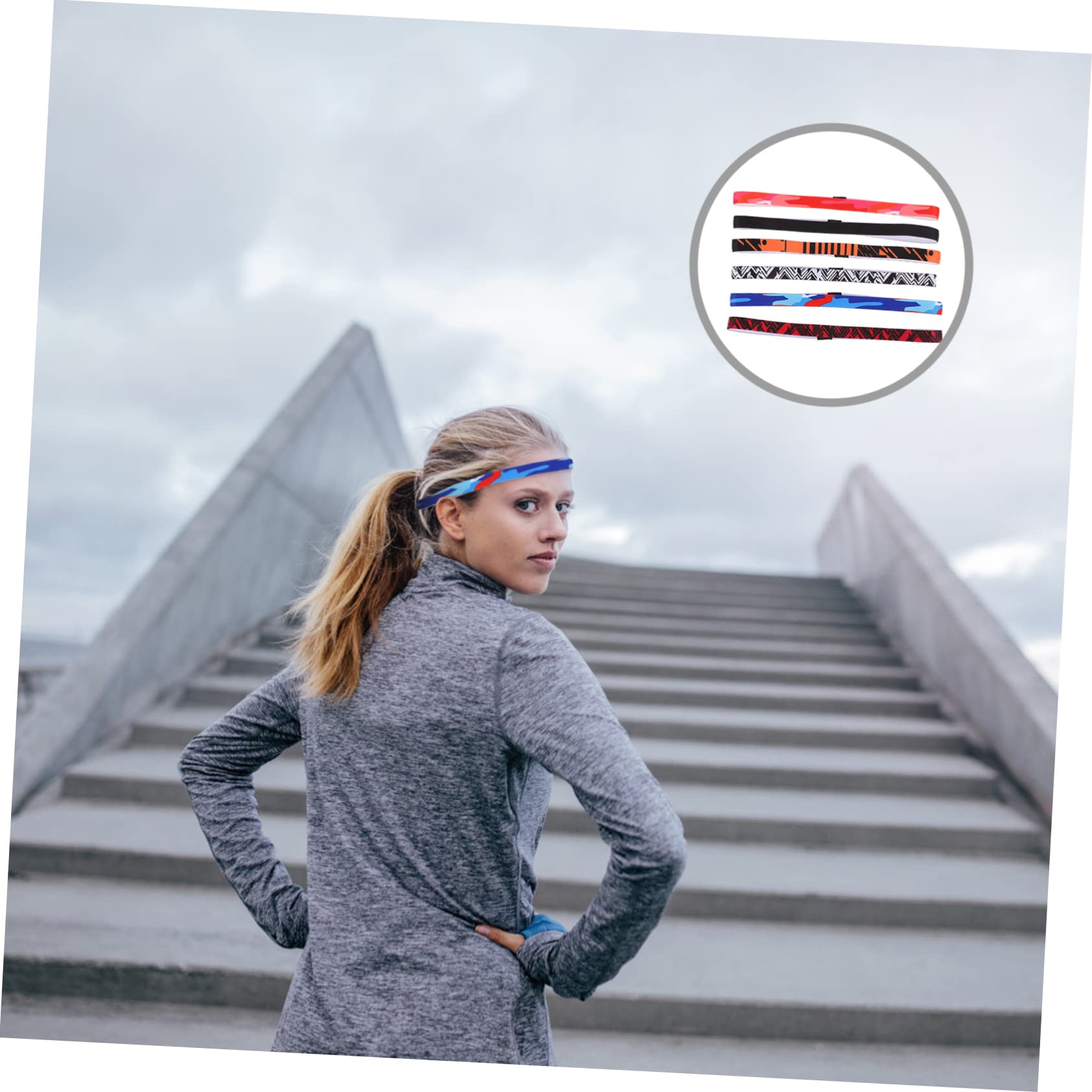 30 Piezas Banda Deportiva Deportiva Diadema Absorbente De Sudor Diadema De Ejercicio Diadema De Yoga Banda para El Cabello para Correr Banda para El Cabello Deportiva Banda para