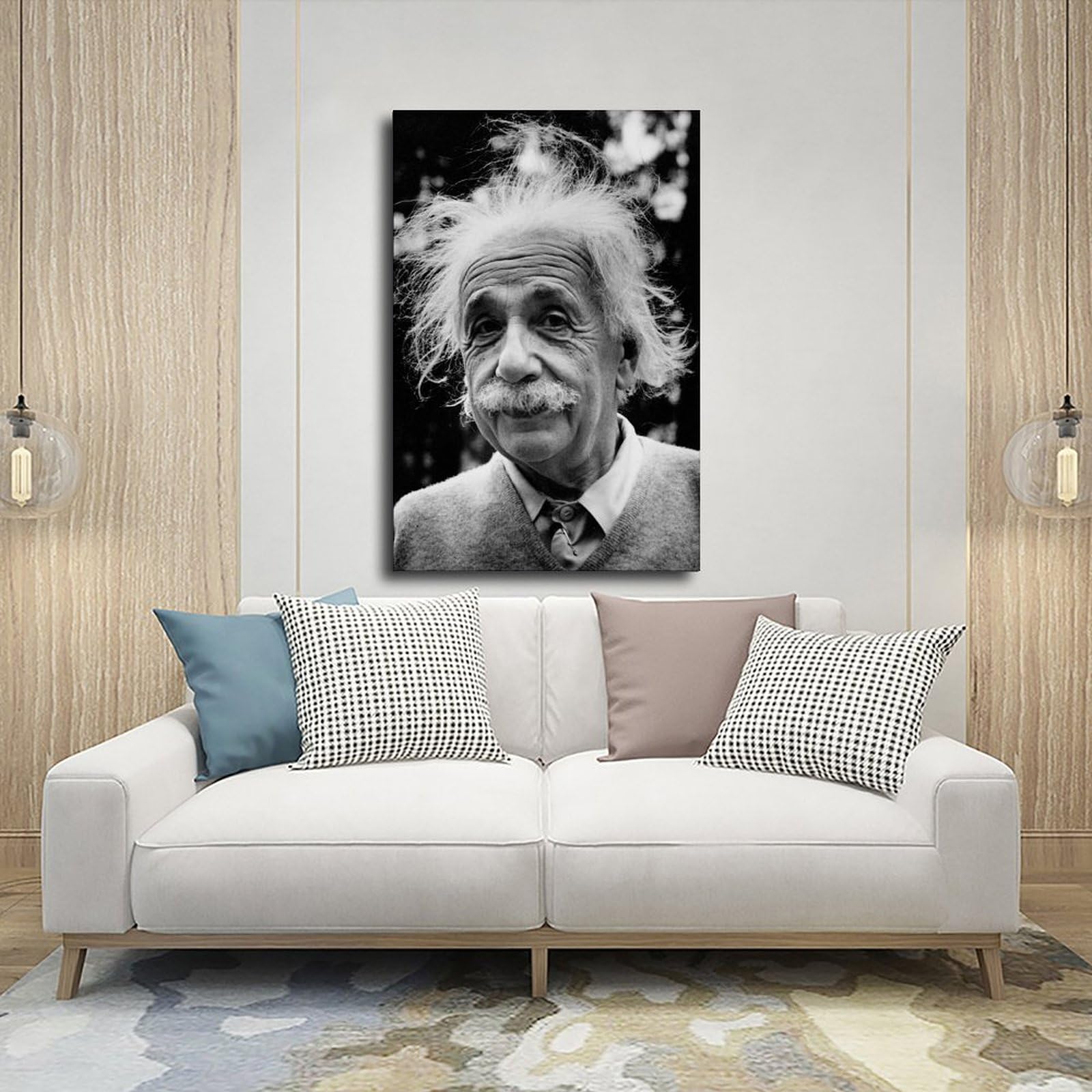 Nacnic Poster Di Albert Einstein In Stile Ritratto A Colori Cartoon  Illustrazioni Di Personaggi Famosi Nella, image size:1600x1600
