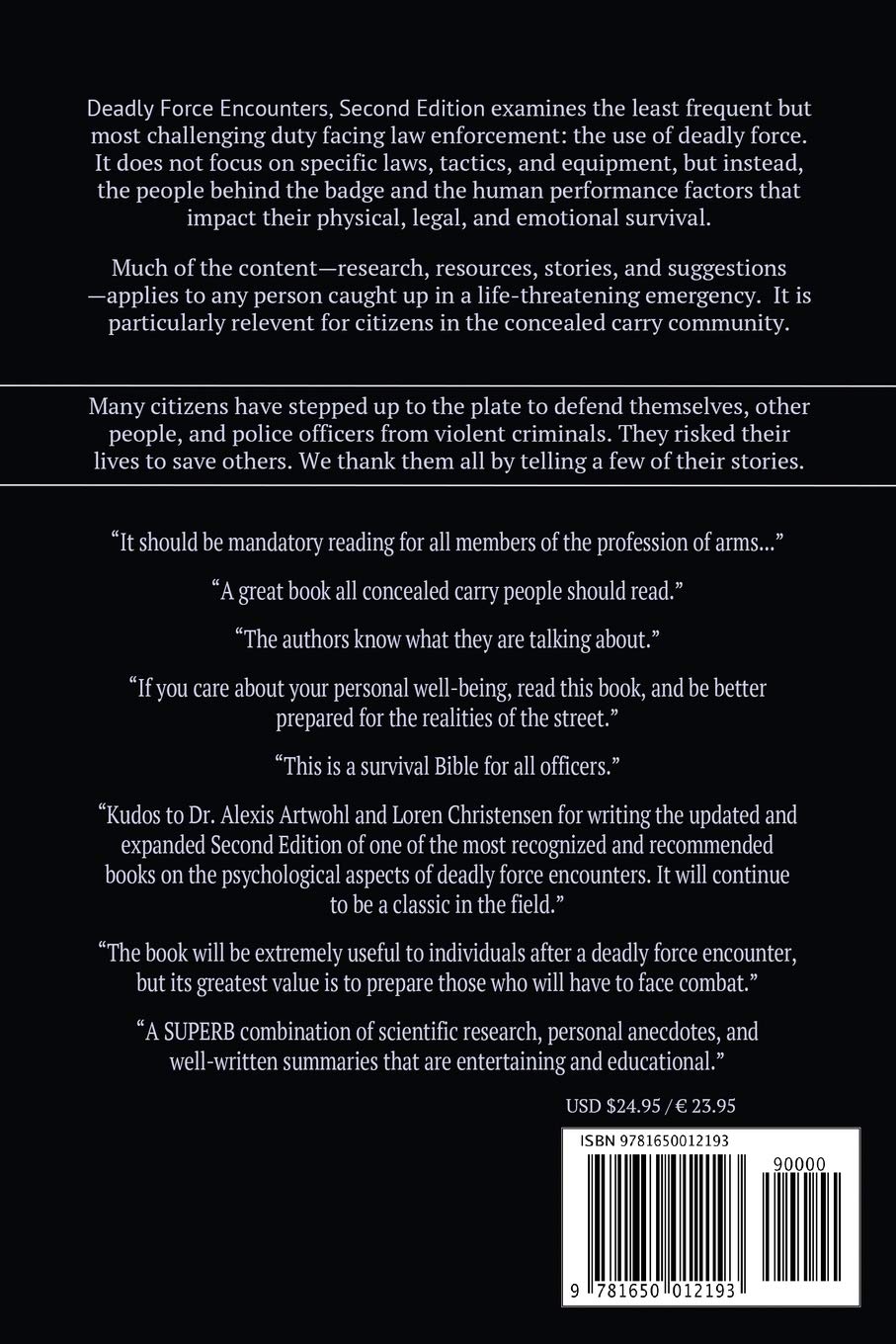 Deadly Force Encounters, Second Edition: Cops and Citizens Defending Themselves and Others