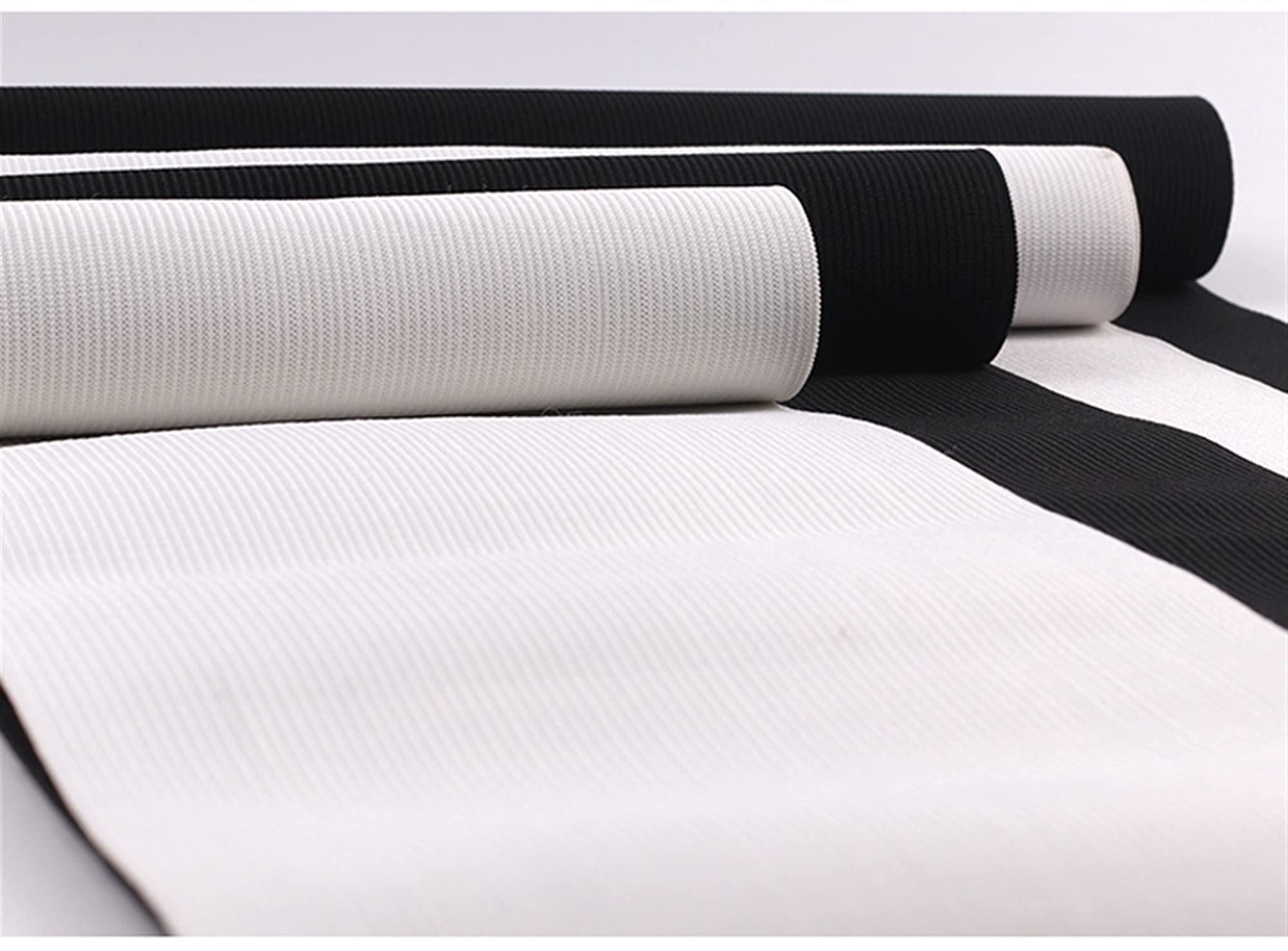 Elastici Bobina 2 metri / lotto Pantaloni piatti super larghi pantaloni elastici nastro elastici in vita ispessimento in lattice in lattice Borse elasticizzate per cucire ( Color : White , Size : 250m