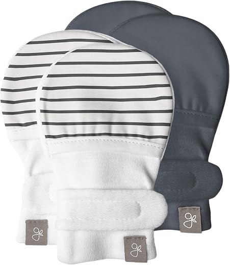 Goumikids Goumimitts Soft Stay On Scratch Mittens - Stop Scratches and Germs