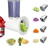 Slicer Shredder Attachment for KitchenAid Stand Mixer, Cheese Grater, All-Purpose Slicer, Vegetable Cutter, Fruit Cutter, Salad Preparer Attachment