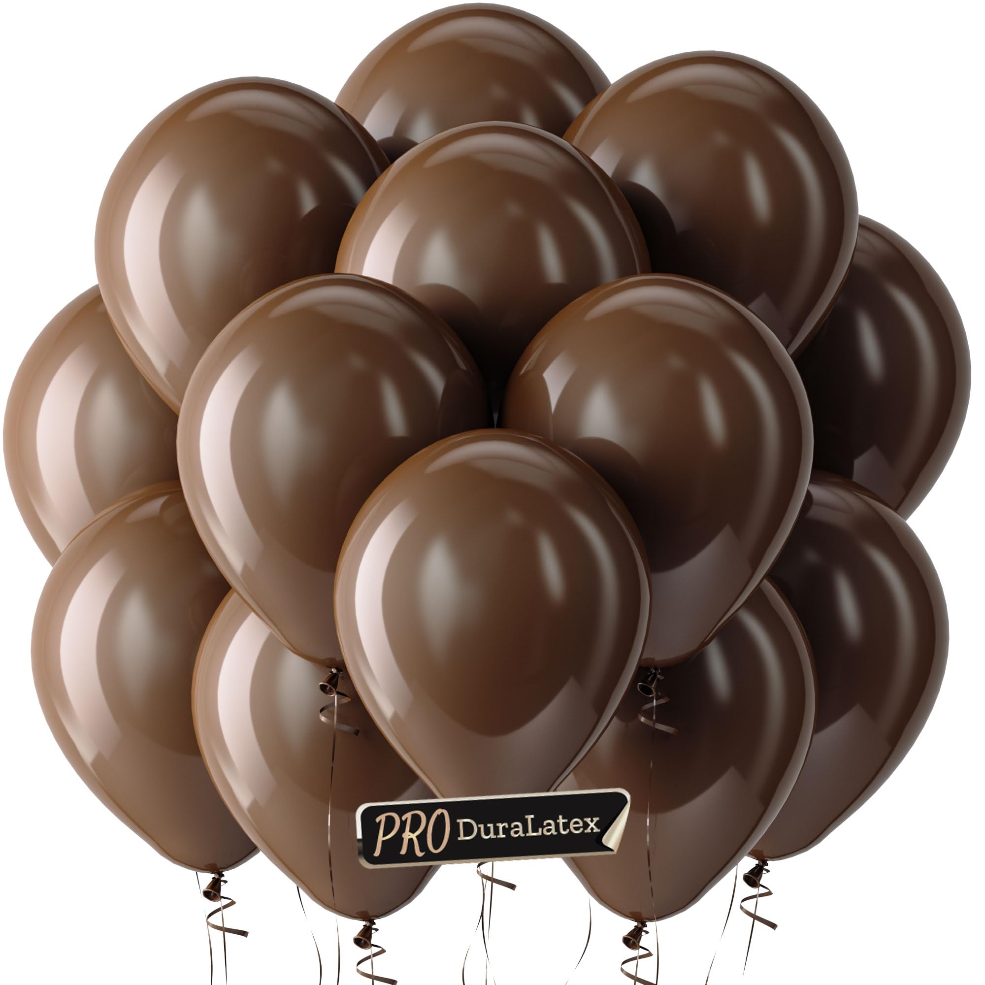 Bezente Pro Duralatex Brown Extra-Thick Balloons 100 Pack 12 inch