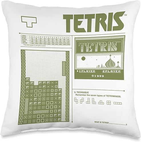 Miniatura 5 de Tetris 8-Bit Throw Pillow 18x18 Multicolor