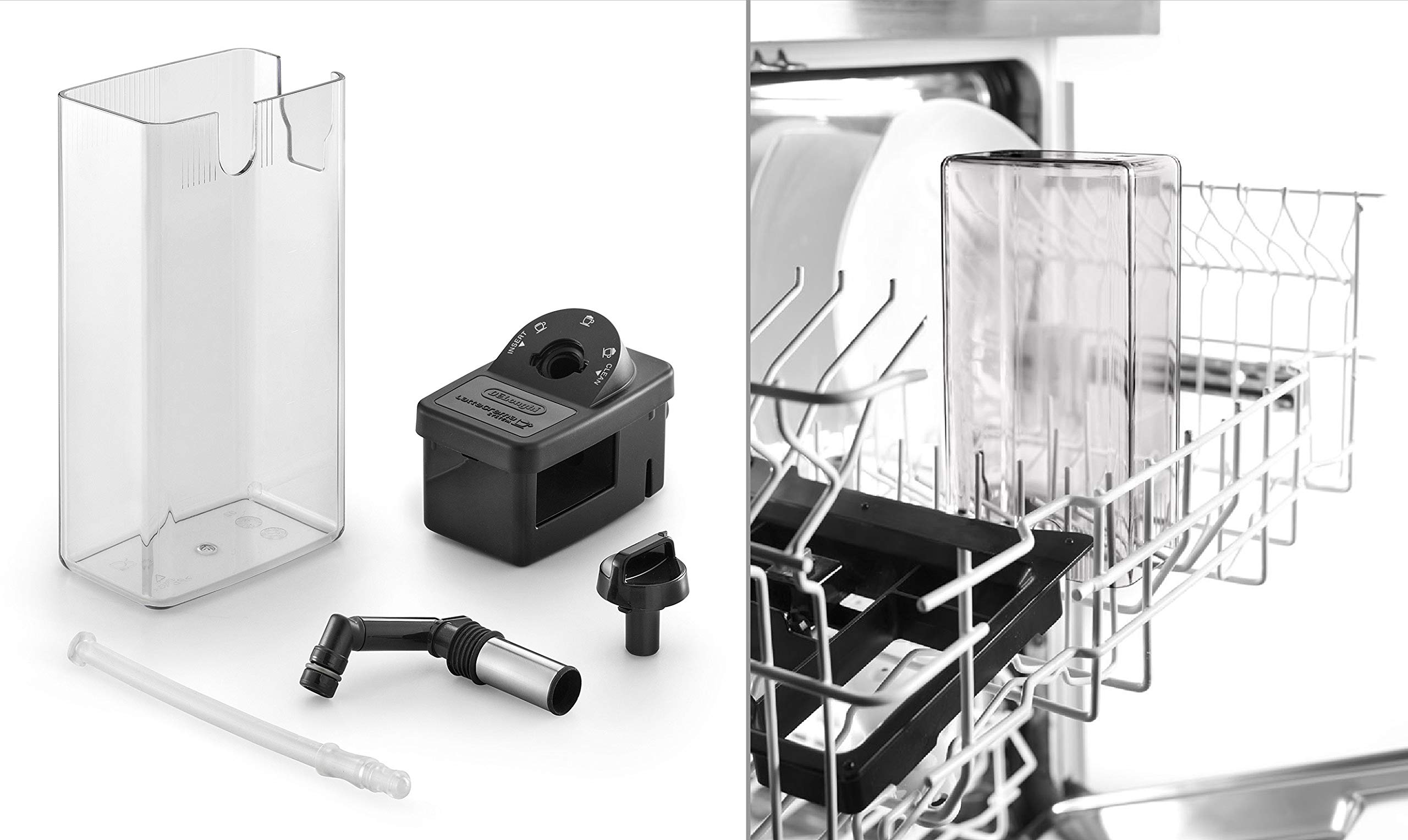 De'Longhi Dinamica ECAM 350.55.B Kaffeevollautomat mit LatteCrema, 1,8 l Wassertank, Schwarz