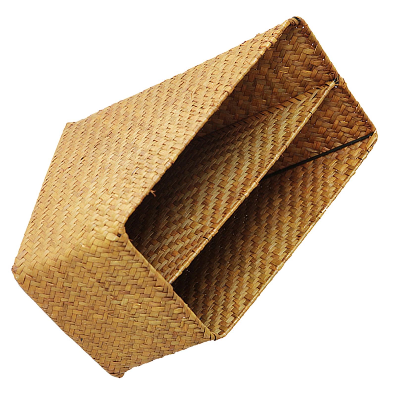 Woven Document Storage Basket for A4 Tablets, School Season Decor