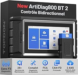 TOPDON ArtiDiag800BT 2 OBD2 Scanner, Full System Bidirect…