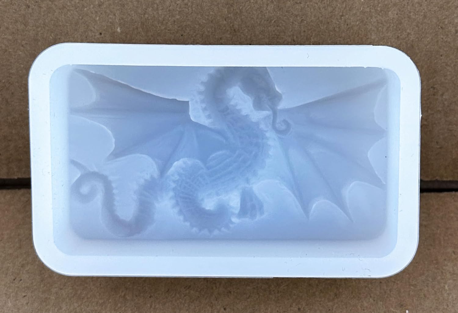 ARTCRAFTMOLDS Dragon Silicone Mold for SOAP Making, Crafting Tool