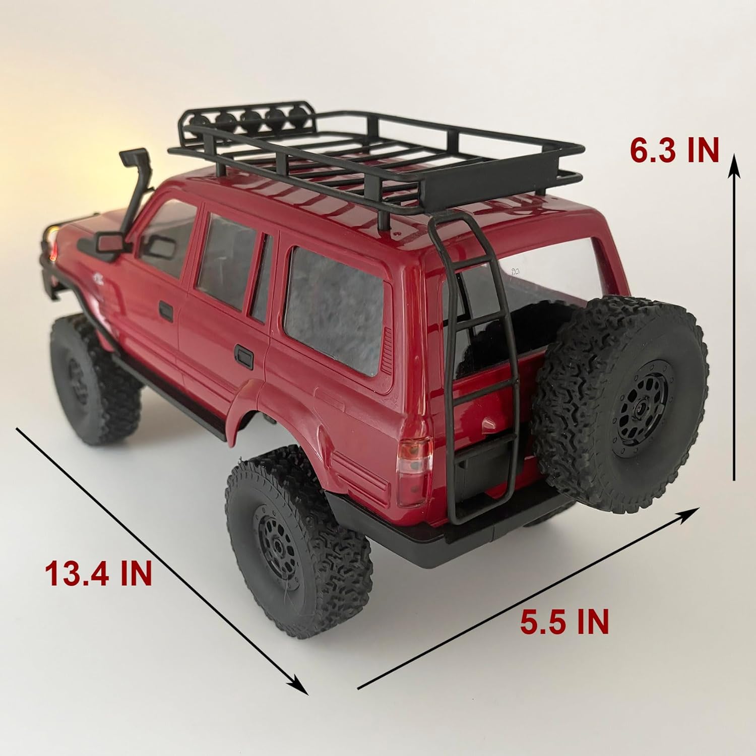 WPL C54-1 RC Crawler 1/16 RC Truck Off Road RC Rock Crawler 4x4 All Terrain RTR with Proportional Control 260 Motor Upgraded Chassis Counter Rotating Gearbox Hobby Toy Adult