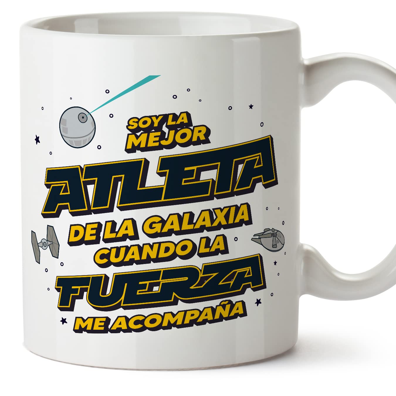 MUGFFINS Tazas para JEFE hombre - En Español - Mejor de la Galaxia Cuando Fuerza me Acompaña - 11 oz / 330 ml - Regalo original y divertido — view 33