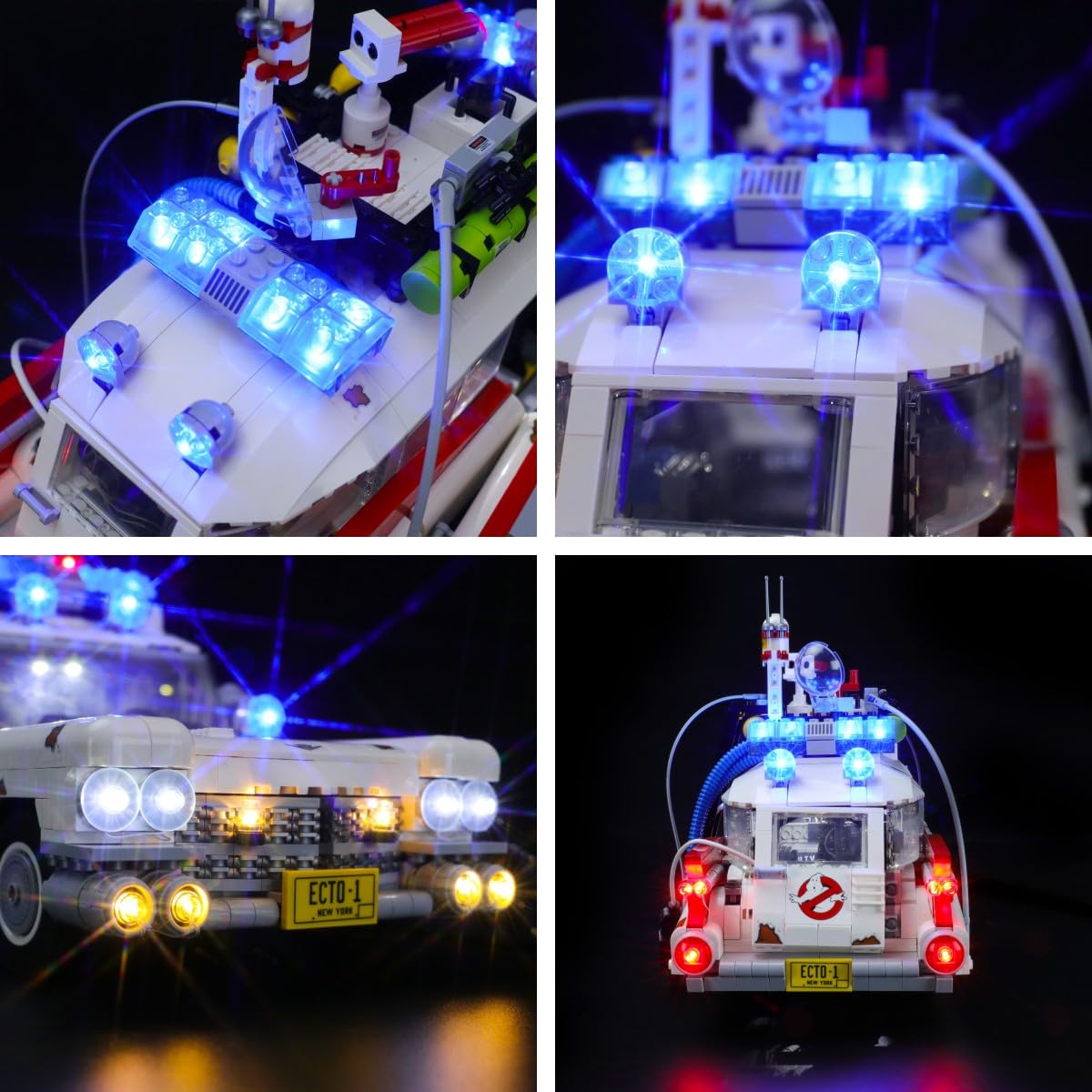 Juego de luces para modelo de bloques de construcción (ECTO-1) - Kit de luz LED compatible con Lego 10274 (no incluye el modelo) 5