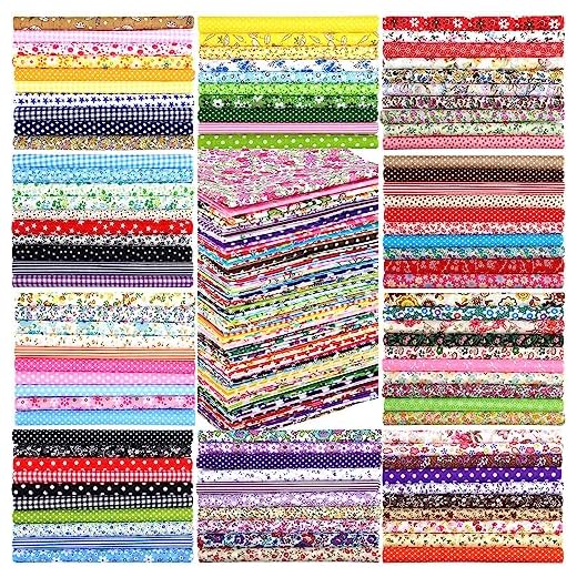 Vibrant Floral Cotton Fabric Bundles