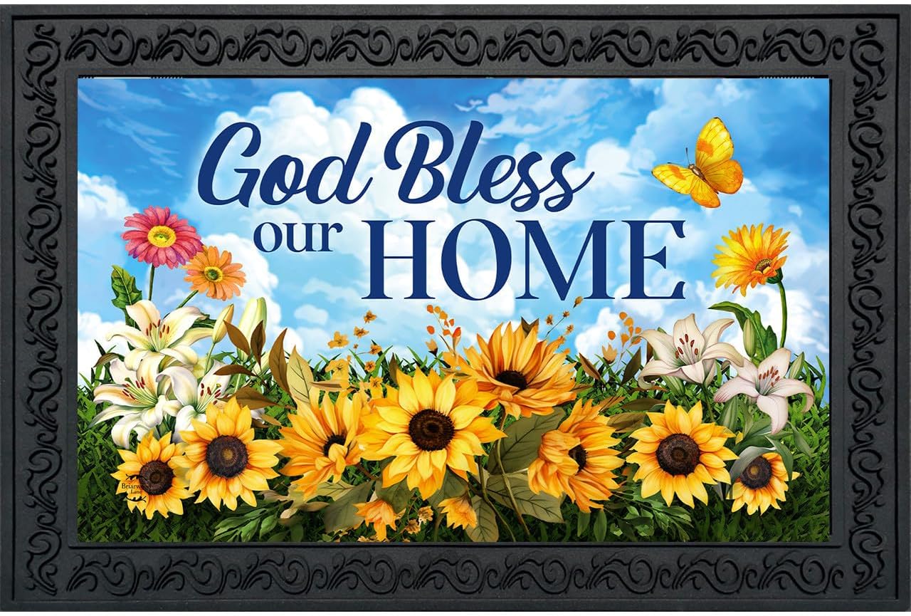 Briarwood Lane God Bless Our Home Doormat