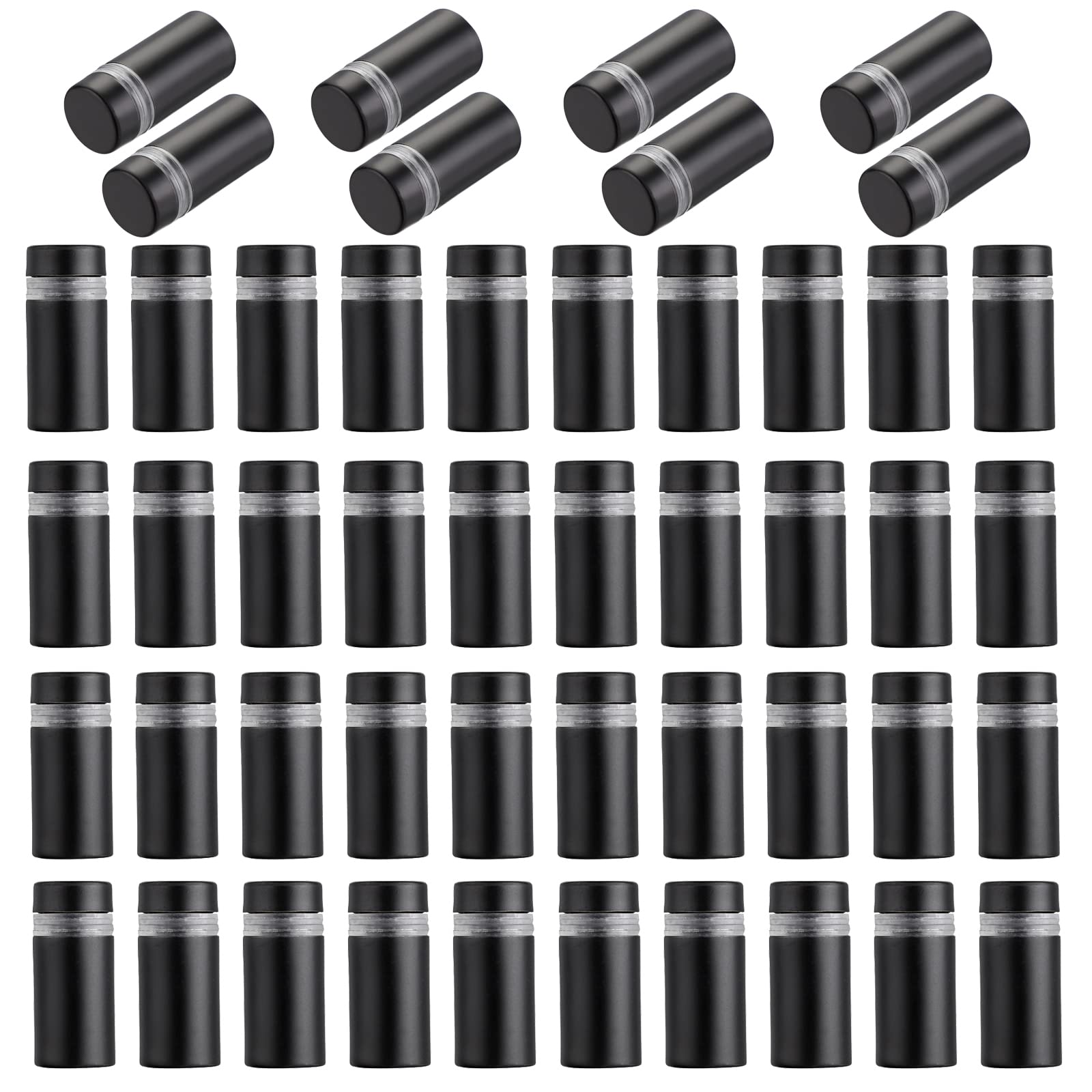 Buy BTSKY 48 Pack Black Sign Standoff Screws 1/2 x 1 Inch, Advertising