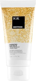IGK Mistress Hydrating Hair Balm: Lightweight Frizz Control, Shine & Hydration for Dry Damaged Hair | Vegan Cruelty-Free