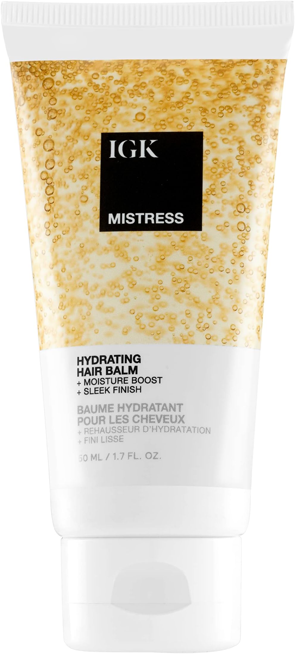 IGK Mistress Hydrating Hair Balm | Leave-In Conditioner + Smoothing Styling Cream | Frizz Control for Dry, Curly & Wavy Hair | Coconut Oil Treatment | Vegan