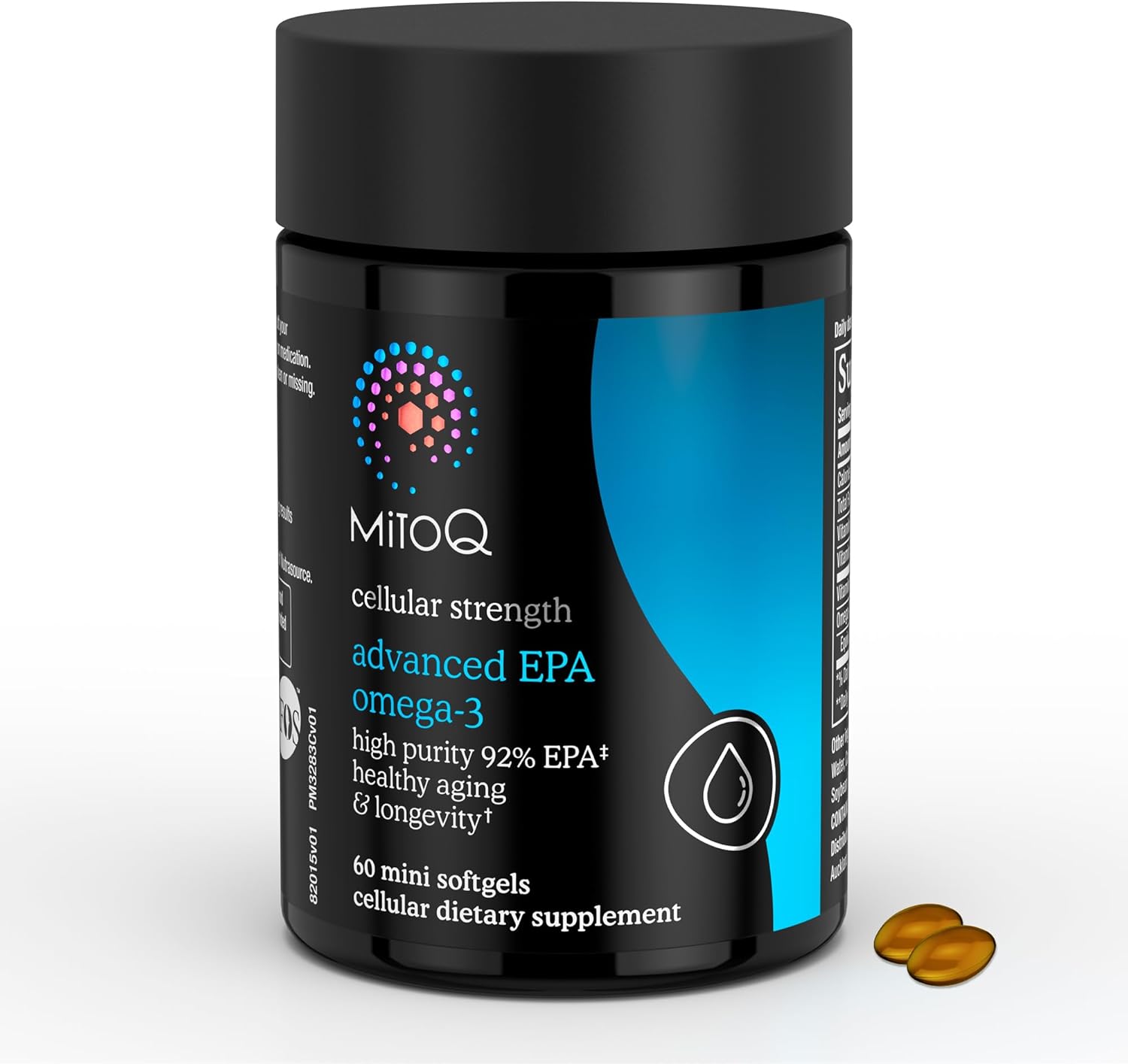 MitoQ Advanced EPA Omega-3 – High-Purity 800mg EPA Fish Oil Supplement | with Vitamin K2, D3, E | Cardiovascular, Brain, Cellular Support | No Fishy Aftertaste | 60 Softgels - Image 2