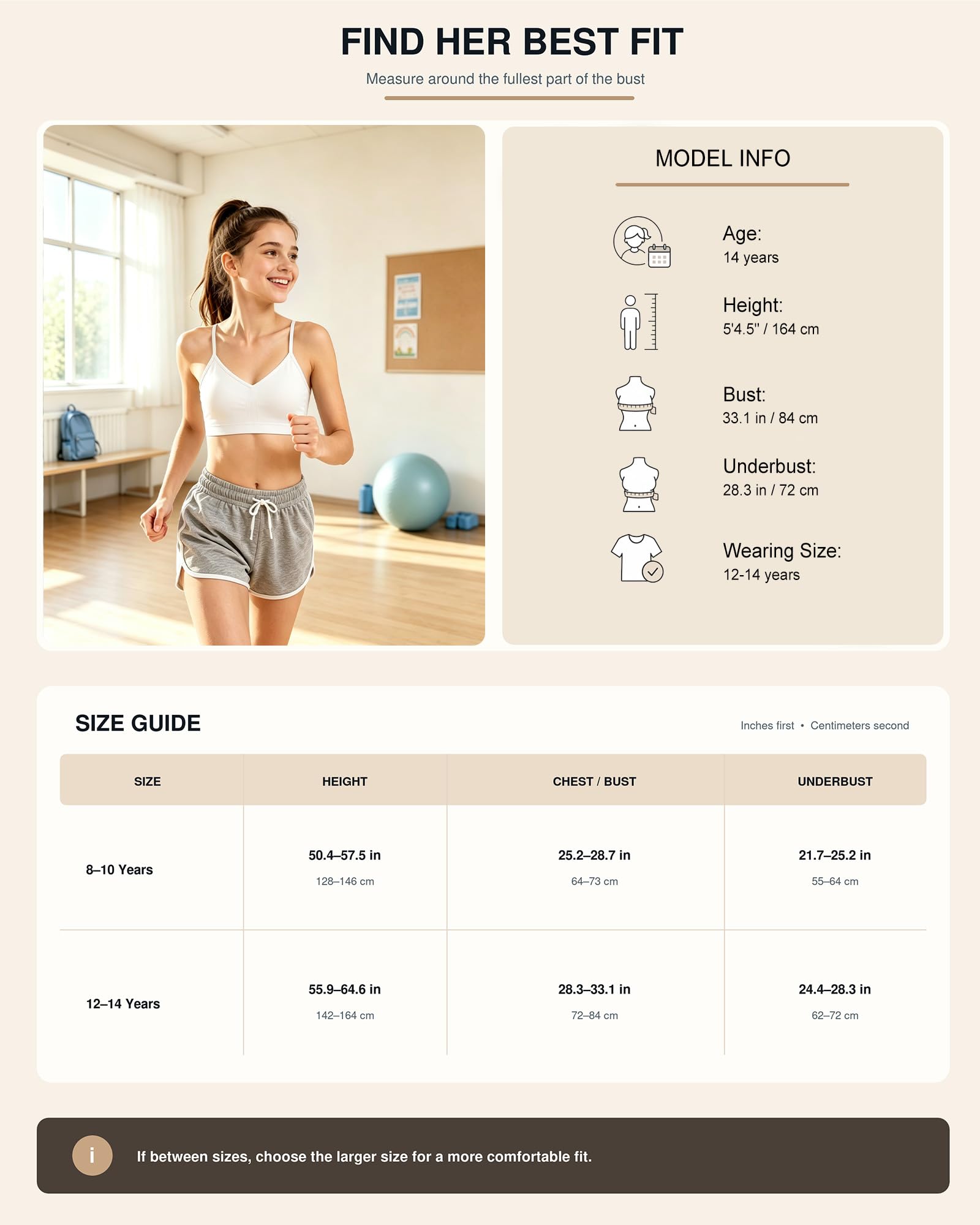 POWER UNICO FLOWER Soutien-gorge d'entraînement sans couture avec coussinets amovibles pour filles