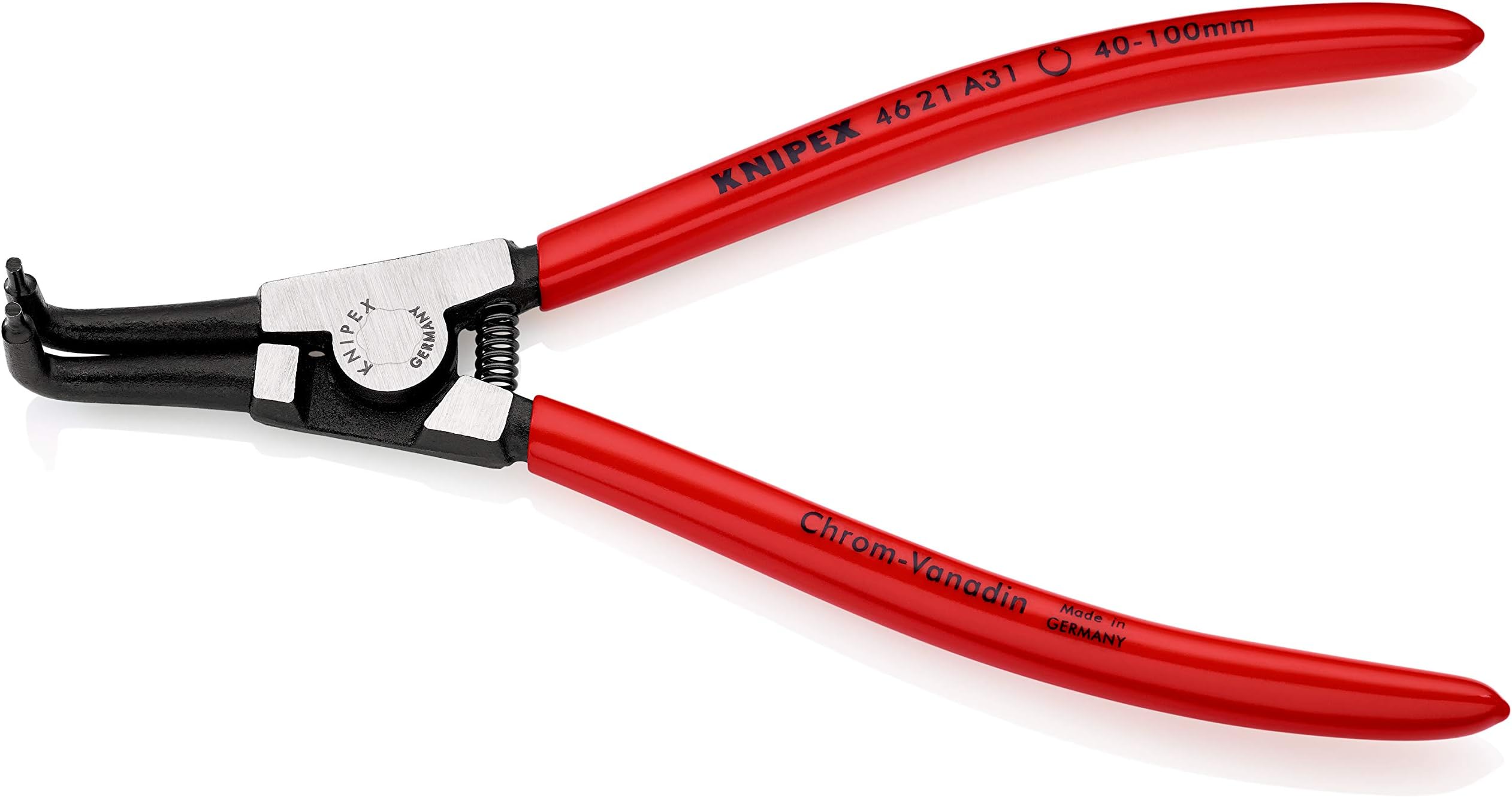KNIPEX Tools Circlip Pliers, External, Straight, 3 11/32"5 1/2