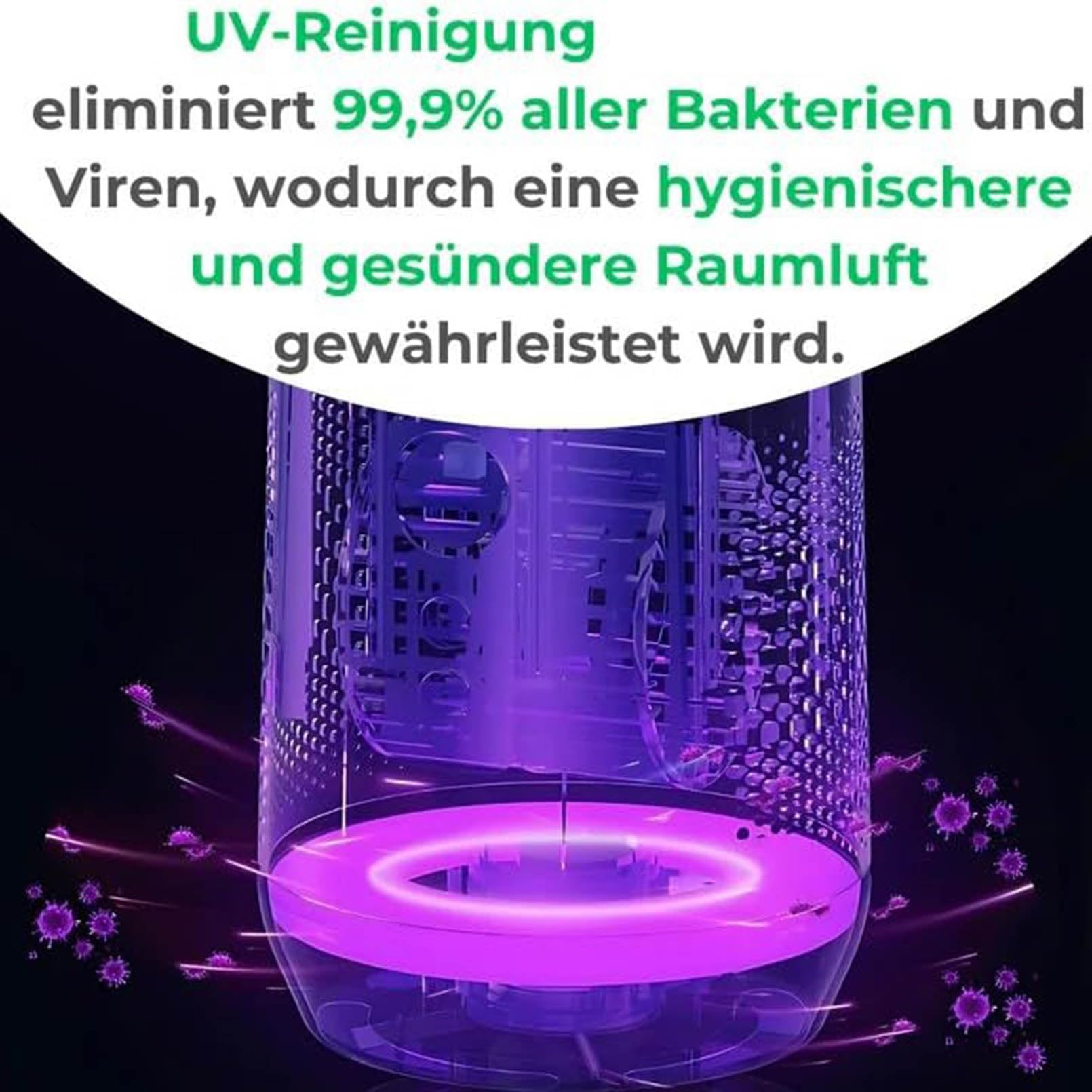 Wentylator 3 w 1 do sypialni, wentylator bez łopatek, wentylator stojący, wentylator cyrkulacyjny powietrza do biura z pilotem i min