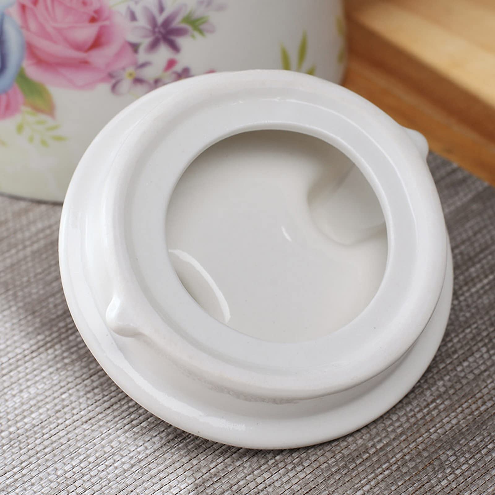 Carafe Eau Grande crosse à eau avec poignée et couvercle domestique pichet en céramique rétro poignée de théière de théière exquise for un ami neuf d'un ami (101,4 oz) Pichet à Thé Glacé(A)